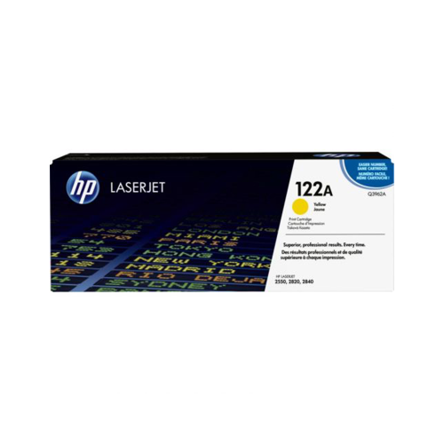 Genuine HP 122A Yellow LaserJet Toner Cartridge (Q3962A)