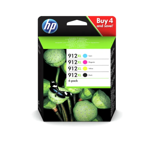 HP 912XL High Yield C/M/Y/K Original Ink Cartridge