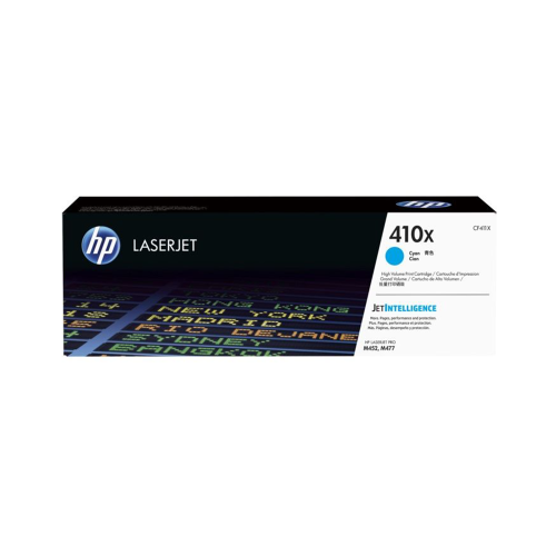 Genuine HP 410X High Yield Cyan LaserJet Toner Cartridge (CF411X)