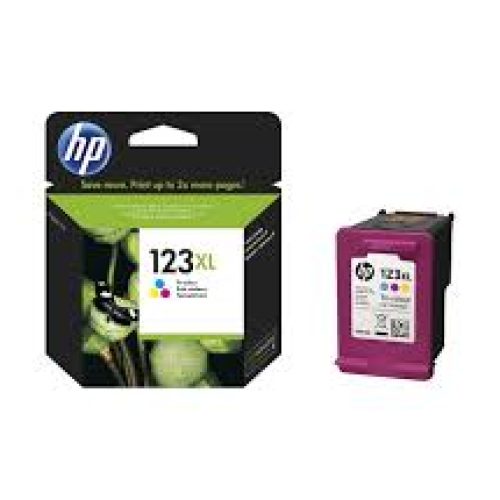 Genuine HP 123XL High Yield Tri-color Ink Cartridge (F6V18AE)