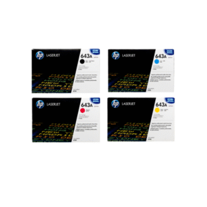 Genuine HP 643A Toner Cartridge Set (Q5950A Q5951A Q5952A Q5953A)